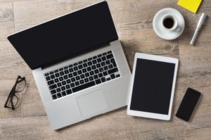 Blank Computer, tablet and phone